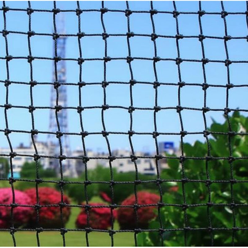 ポリエチレンネット25mm 1×9 ブラック 防鳥・防球・多目的ネット