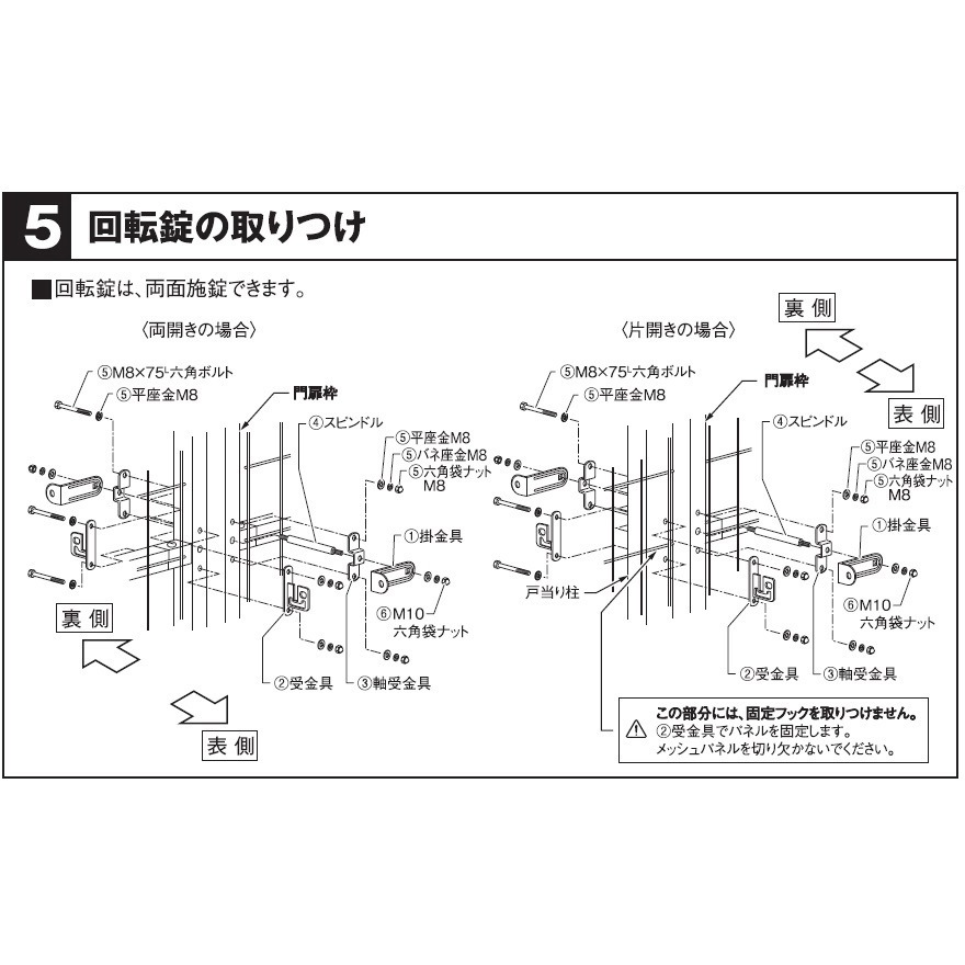 PMMG-1010SSC メッシュ門扉G型 片開き 四国化成 ステンカラー色 PMMG