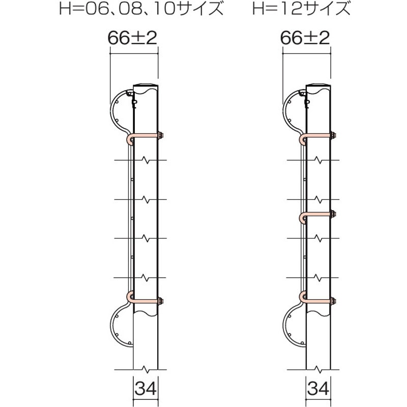 PBMGSK-B-SV メッシュフェンスG型 支柱金具セットB 四国化成 シルバー