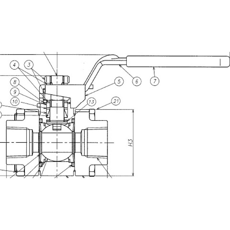 VUBV-115B 3ピースボールバルブ フジキン 呼び径(B)1/4 VUBV
