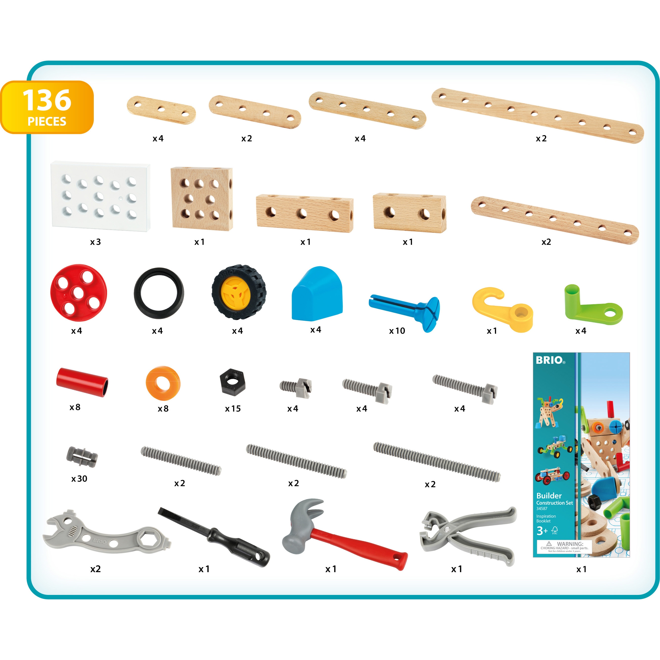 34587 ビルダー コンストラクションセット BRIO(ブリオ) 適合年齢3～歳