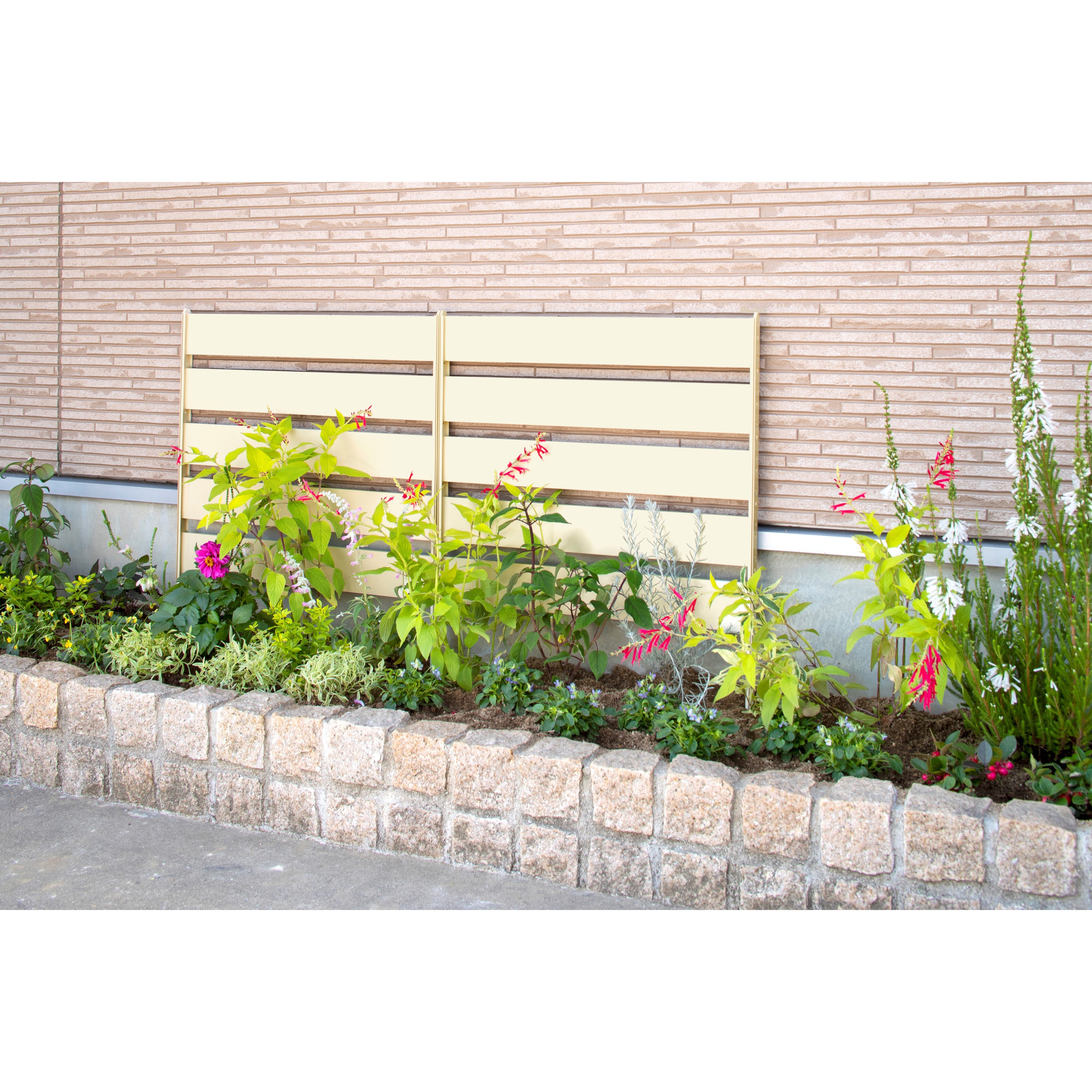 【限定価格】タカショー 先割花壇フリー 40cm 244 タカショー 先割花壇フリー 40×100cm 花壇フェンス ガーデン