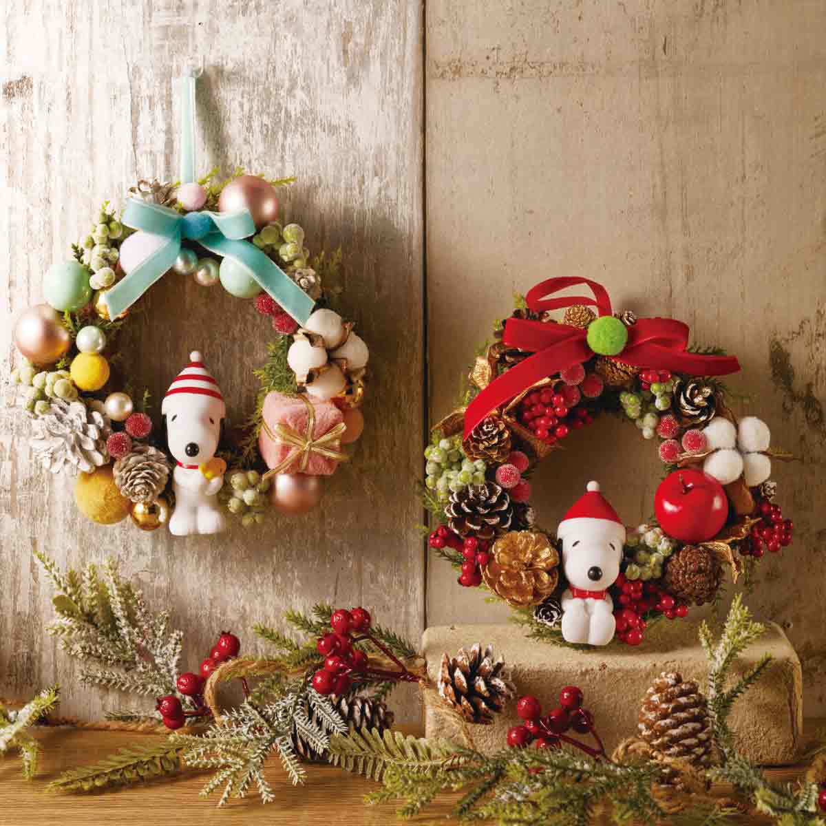 8736-1378 冬装飾 クリスマス キャラクターデコレーション スヌーピー