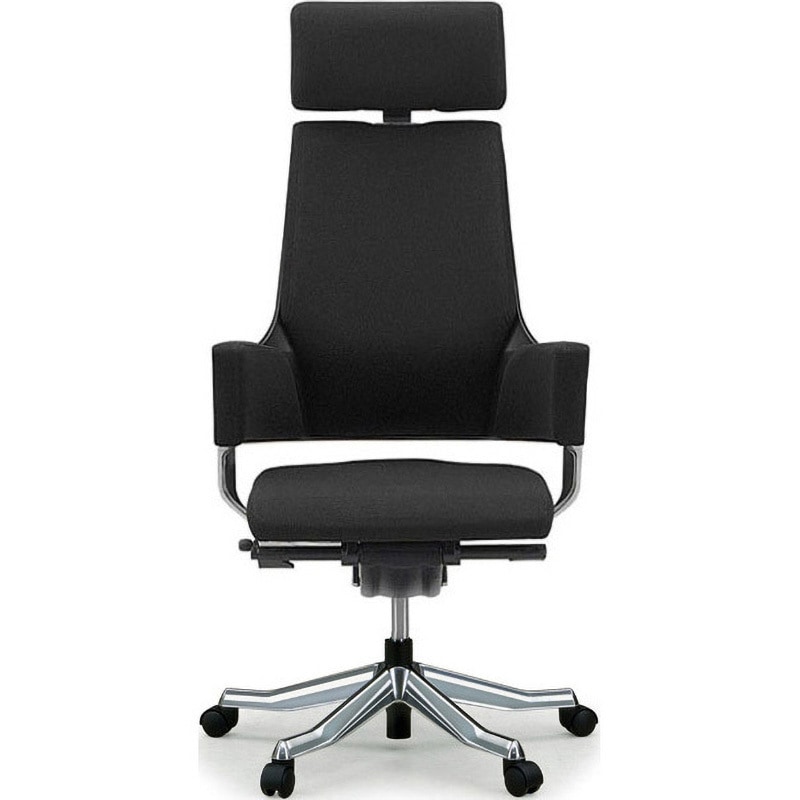 137101 DELPHIⅡファブリックHB MERRYFAIR(メリーフェア) キャスターあり ブラック色 幅W635mm奥行D635mm高さH1150～1250mm