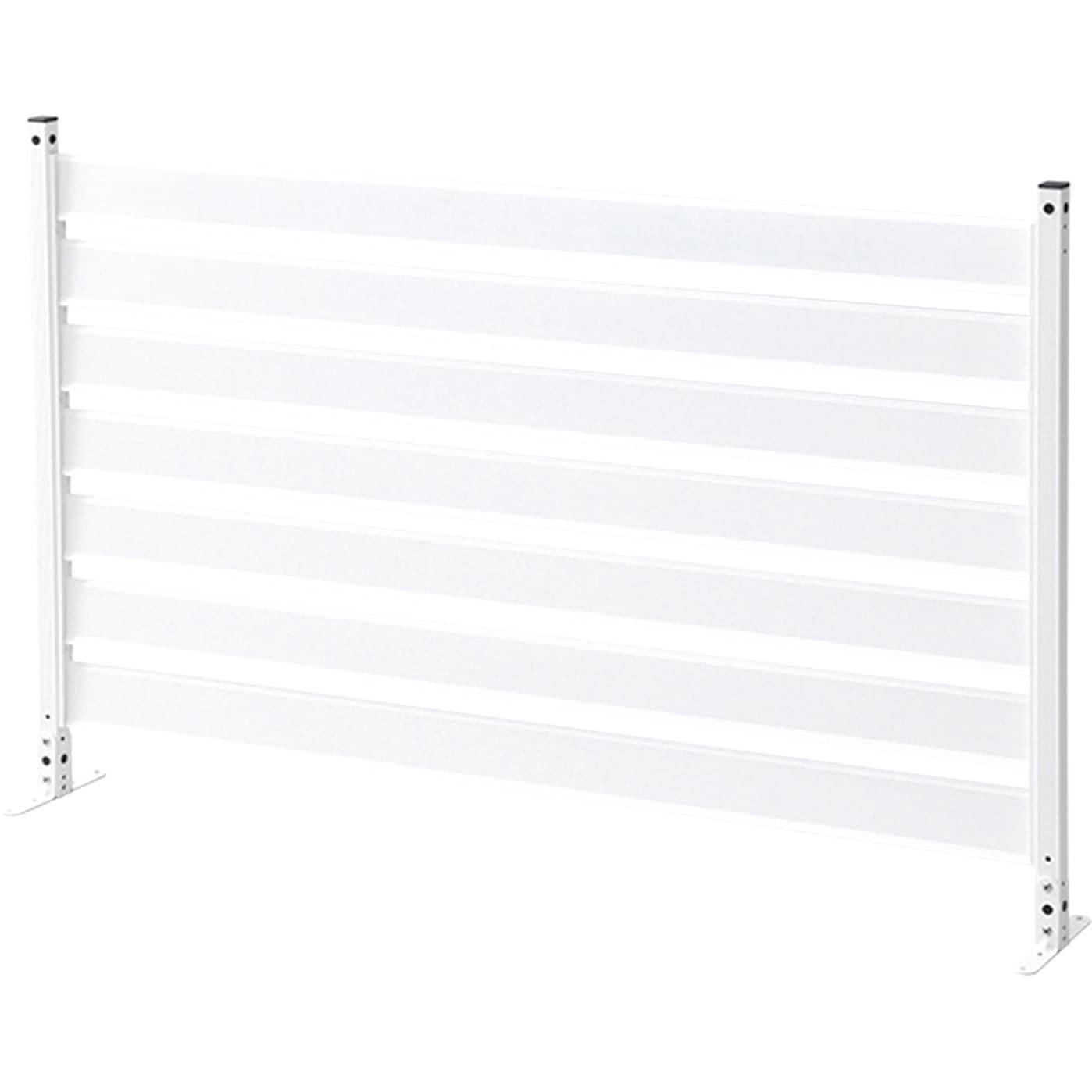 KABF-120(WH) フェンス 幅90/120cm 高さ79/149/180cm アルミ製 YAMAZEN