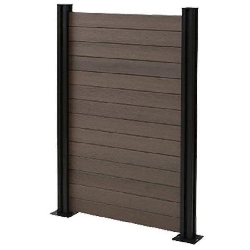 KMFS133+WPC1X4-8(BR)*14 フェンス 人工木製 木目調 クローズタイプ