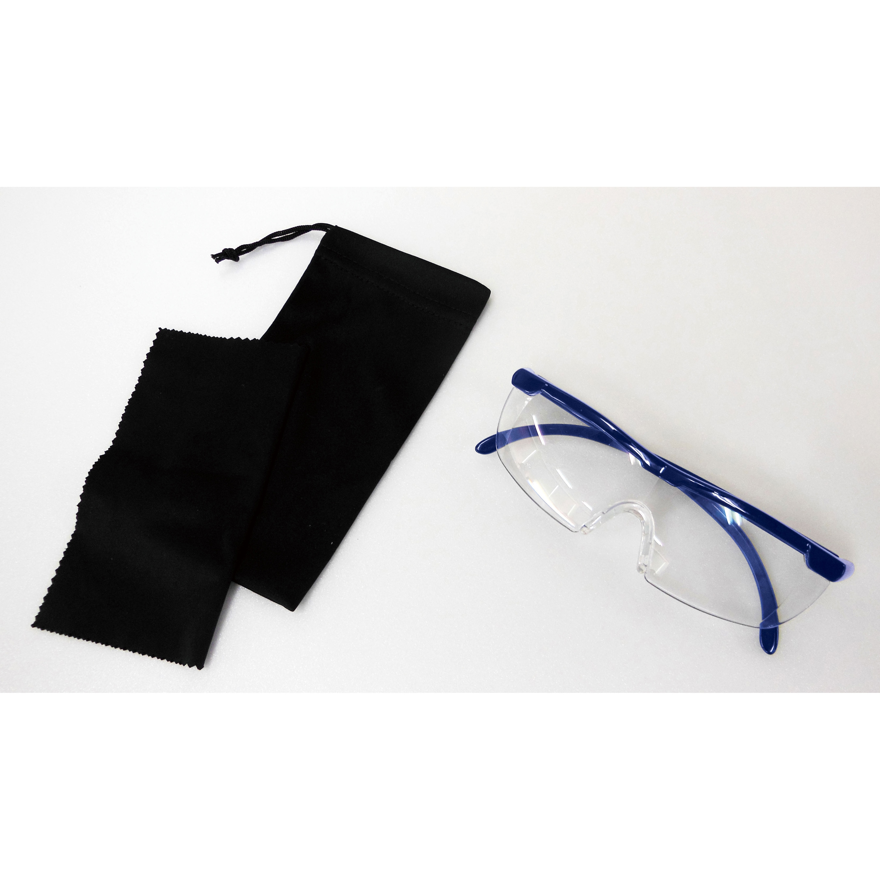 10499 メガネ型拡大ルーペ トレードワン 1.6倍 ネイビー色 - 【通販