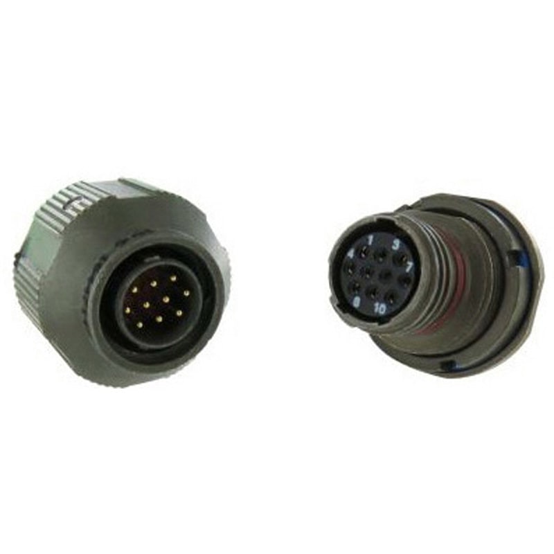 2M80500507ZNU910PA MIL規格丸型コネクタ 2M805 シリーズ メス 10極 1個 AMPHENOL 【通販モノタロウ】