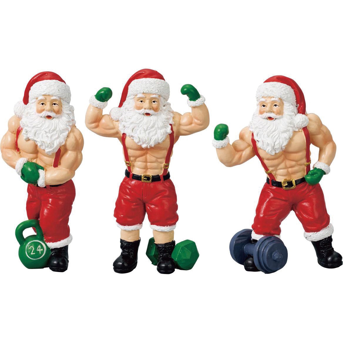 8736-1958 冬装飾 クリスマスデコレーション サンタマッソー 1個