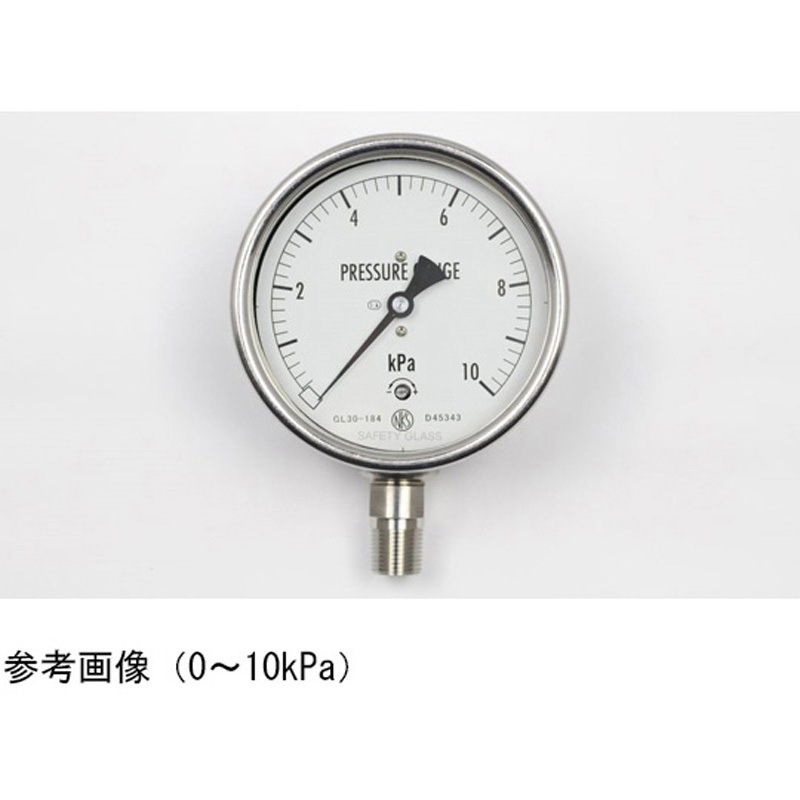 GL30-184 ステンレスケース微圧計(100Φ) GL30-184シリーズ 1個 長野計器 【通販モノタロウ】