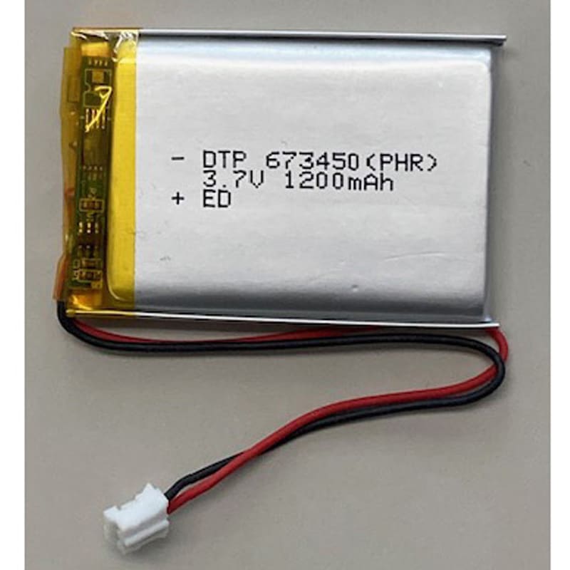 DTP673450 リチウムイオンポリマー電池 DATA POWER TECHNOLOGY 寸法6.7