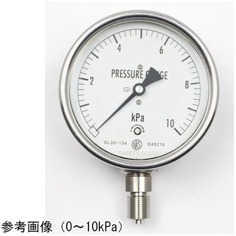 GL30-134 ステンレスケース微圧計(100Φ) GL30-134シリーズ 1個 長野計器 【通販モノタロウ】