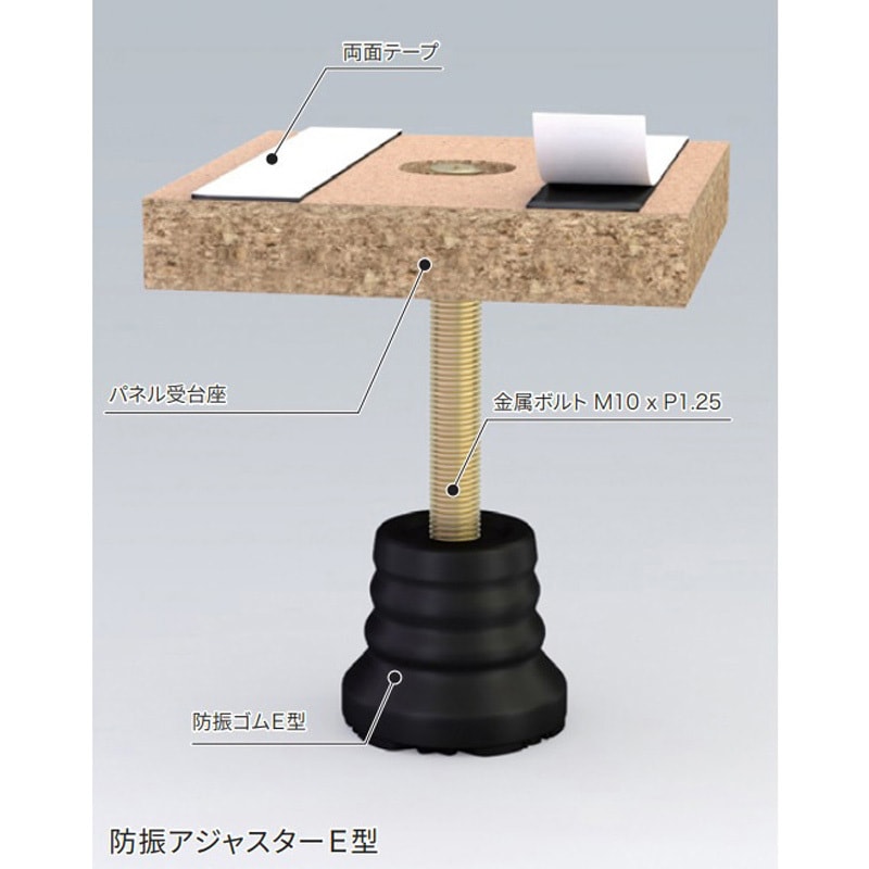 160E プレフロアーE型(防振アジャスター) 淡路技建 1箱(50本) 160E 