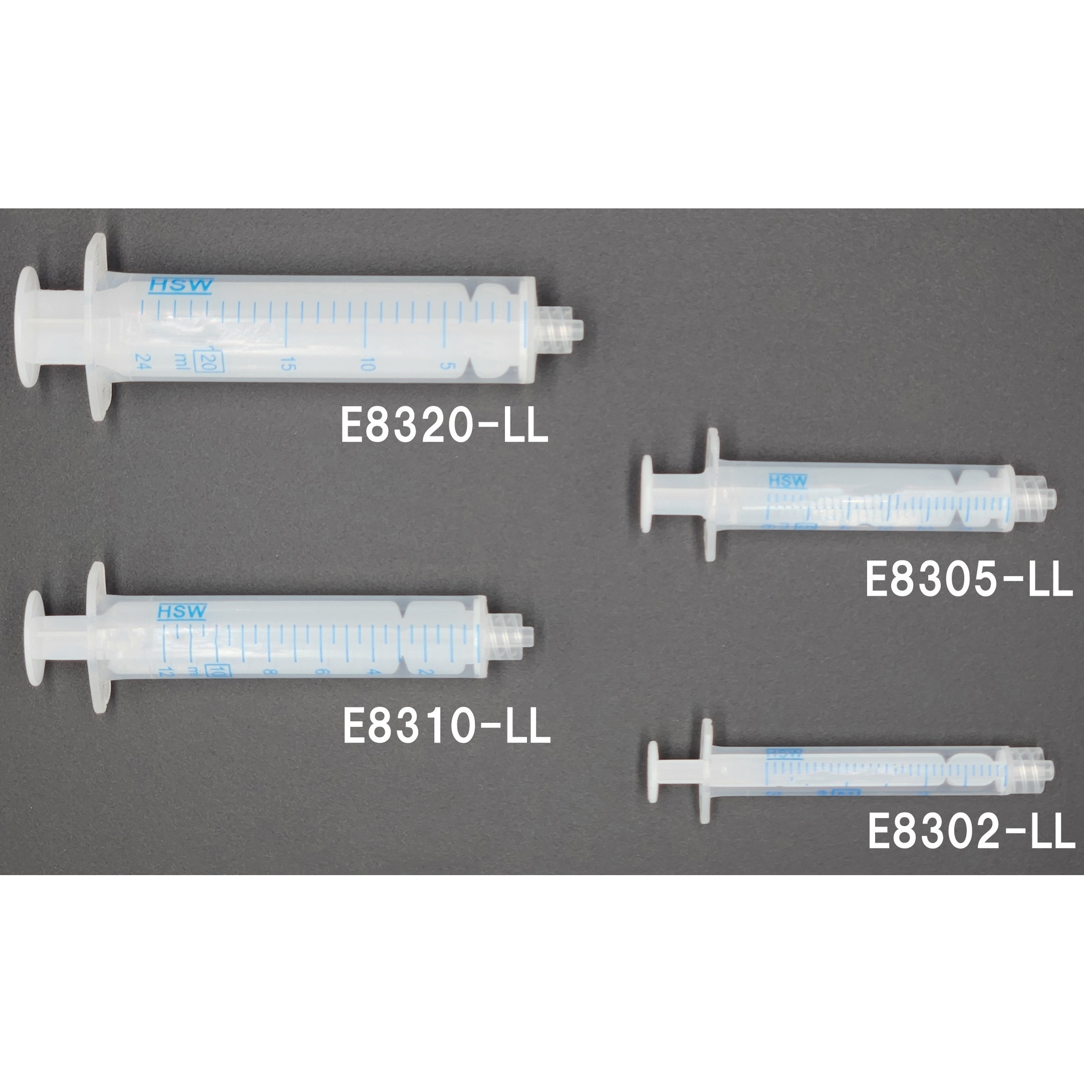 シリンジ2本 E8302-LL 2mL(100本) オールプラスチックディスポシリンジ 1袋(100本