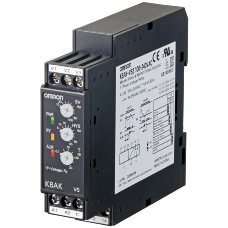 K8AK-VS2100-240VAC 単相電圧リレー K8AK-VS 1個 omron(オムロン