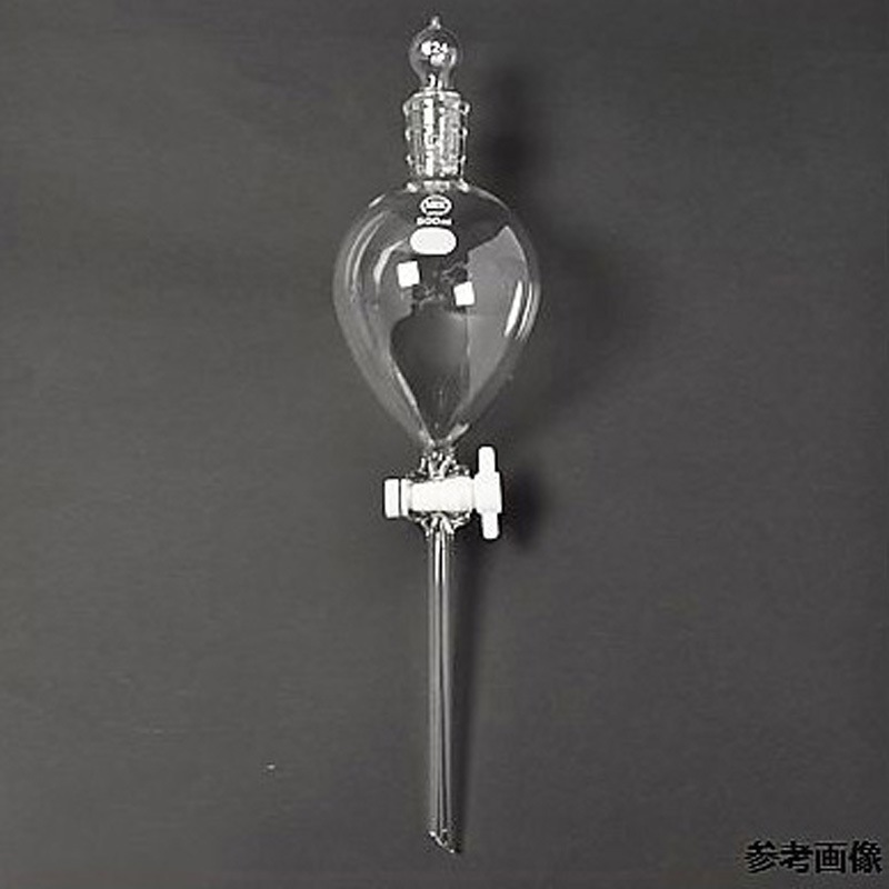 1001-24500 分液ロート(PTFE コック)白 1001シリーズ 1個 日本理化学器械(NRK) 【通販モノタロウ】