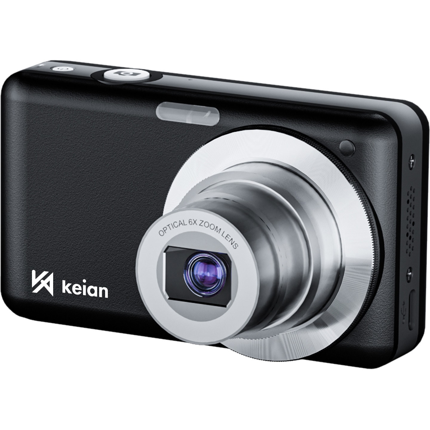 keian OPTICAL ZOOM CAMERA KDC120 本体 KDC125-BK コンパクトデジタルカメラ 恵安(KEIAN) ブラック色 KDC125