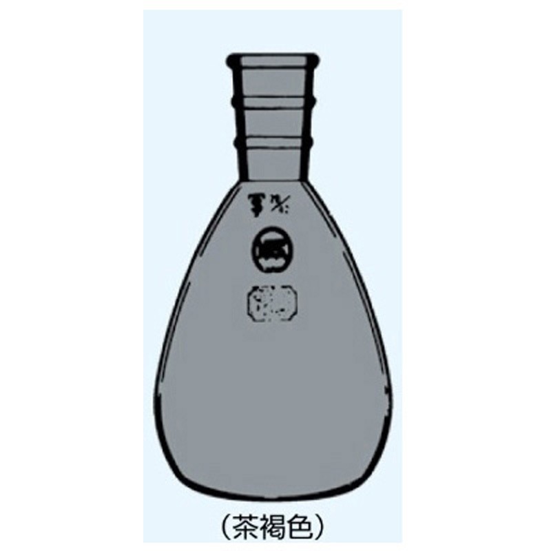 019-24100T 前田フラスコ(平底)茶 019シリーズ 1個 日本理化学器械(NRK) 【通販モノタロウ】