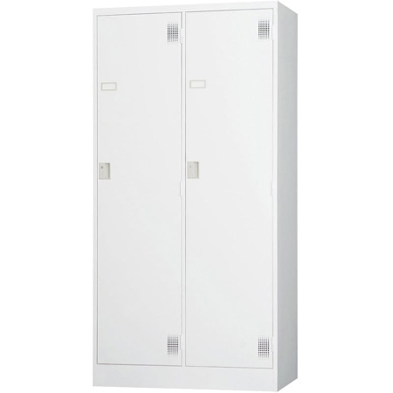 TLK-S2W TLKスタンダードロッカー ワイド TLKシリーズ アズワン ホワイトグレー色 2人用