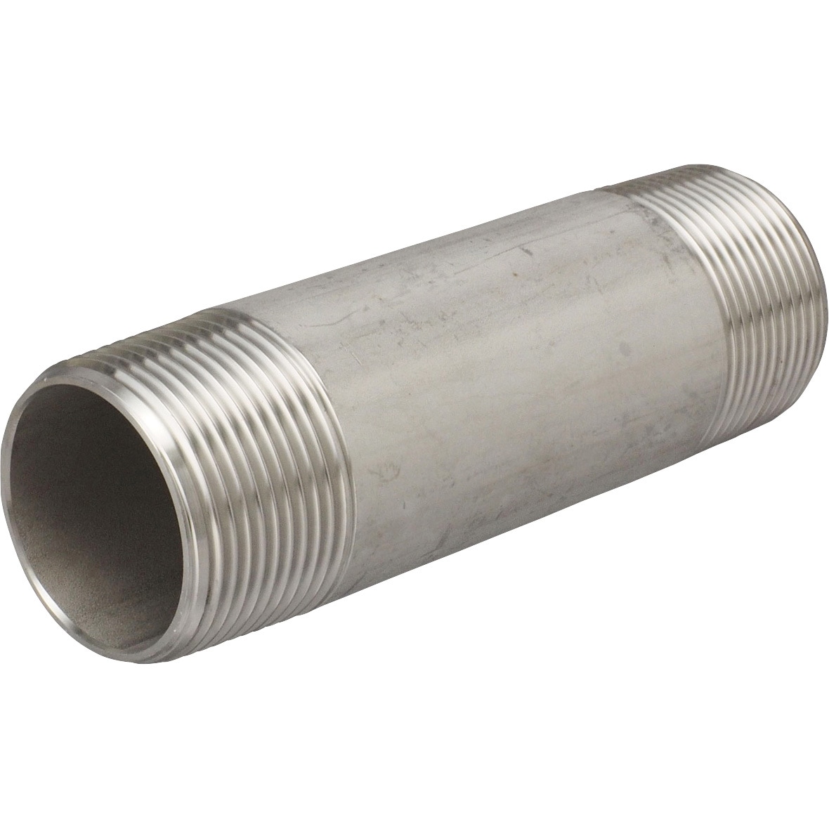 32A：(1-1/4B)×125L 長ニップル ステンレス製 モノタロウ PTネジ