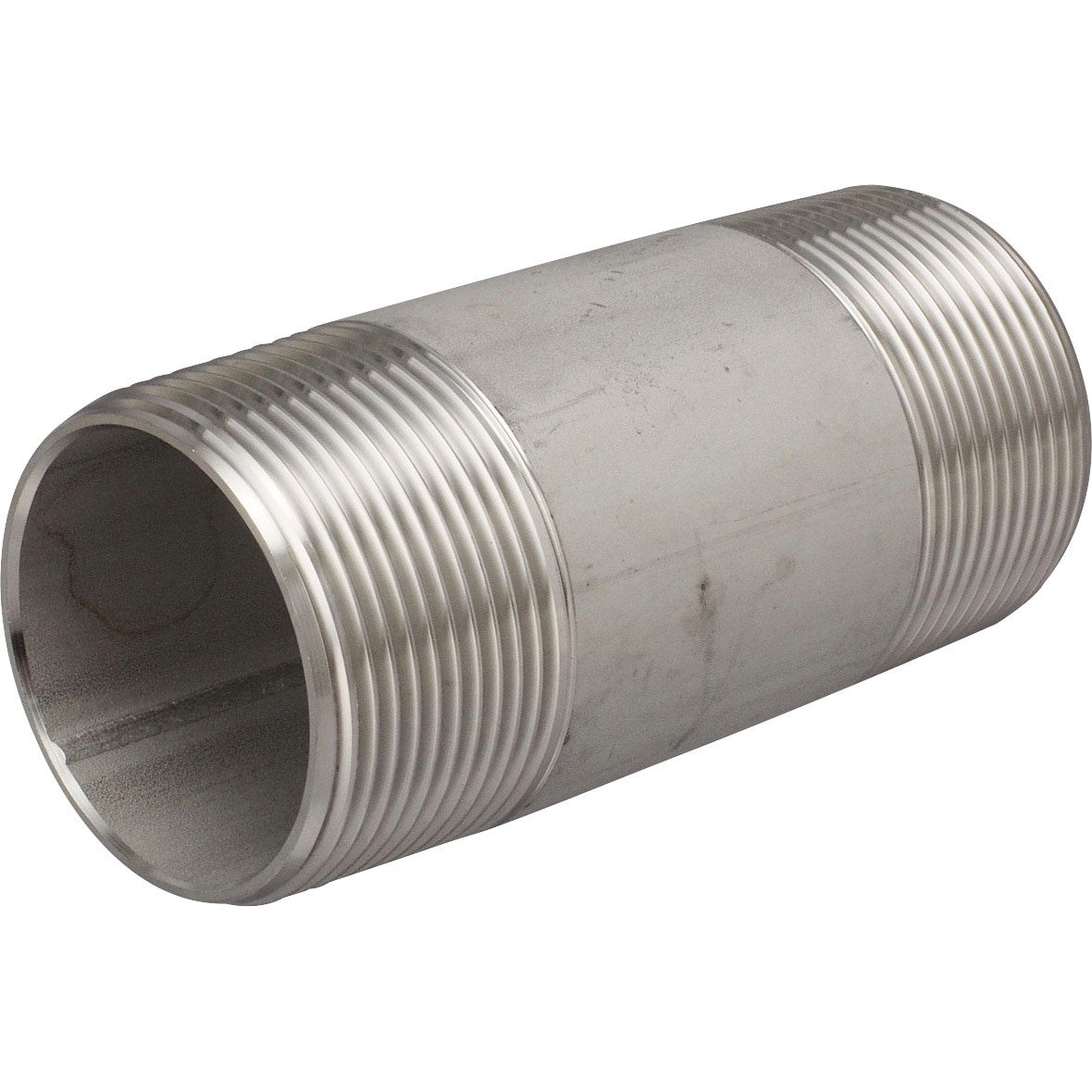 両長ニップル ステンレス 全長100mm イノック パイプニップル類・鉄ソケット 【通販モノタロウ】 THKCTOXF 2インチ BSPP オス 長さ 100mm 304 ステンレス鋼 フルスレッドニップル バレルニップル パイプ継手