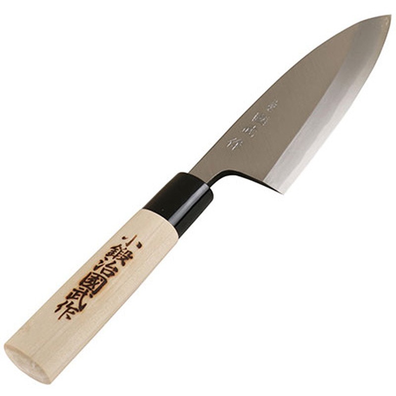 木屋　梅治作　三徳包丁　本刃付け済み❗️ Amazon | 木屋 三徳包丁 (鎌型) 180mm ステンレス CM50 | 木屋
