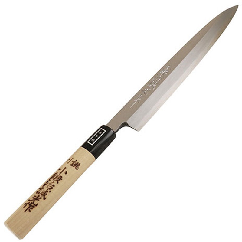 240mm UF040 小鍛冶誠光作 本職用 柳刃 三木刃物製作所 片刃タイプ 刃