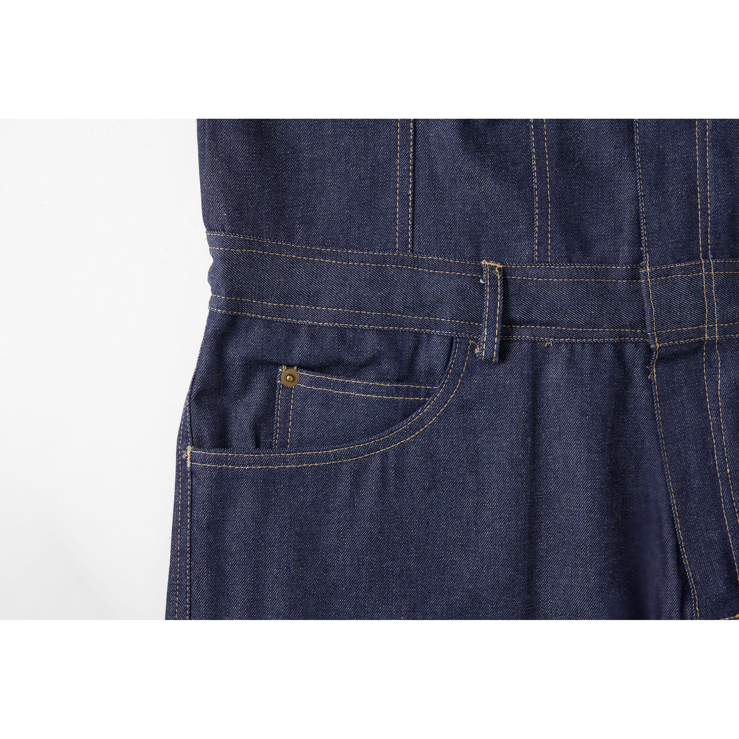 RH3001 デニムカバーオール ROUND HOUSE(ヤマタカ) インディゴ色