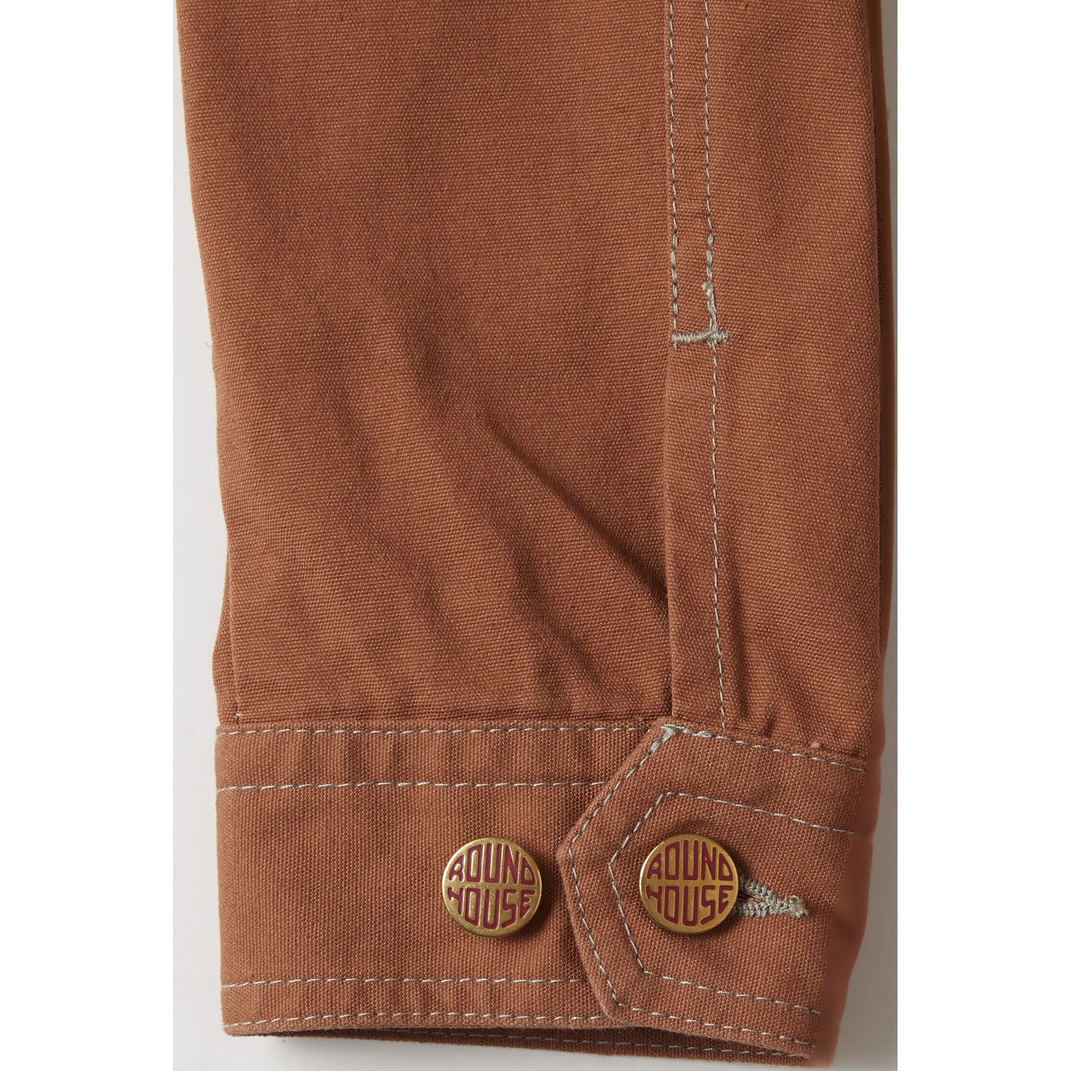 LABOURER カバーオール ブラウン サイズ3 RH3002 カバーオール ROUND HOUSE(ヤマタカ) ブラウン色 サイズ3L