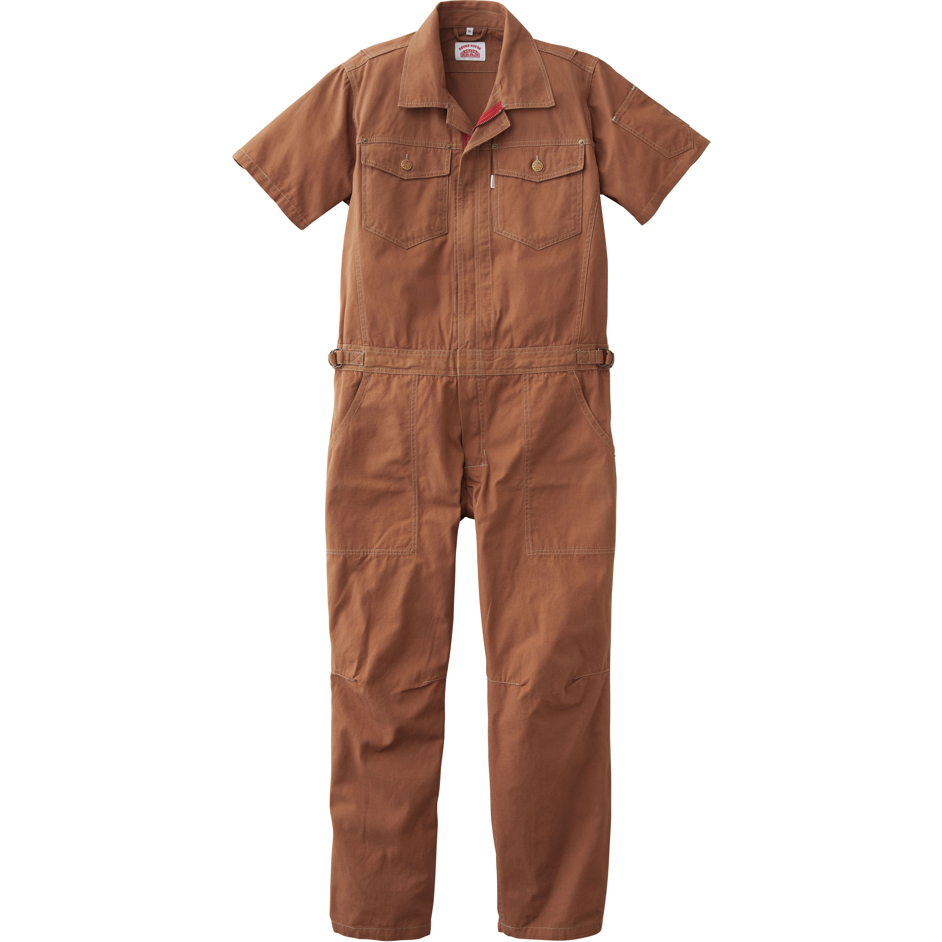RH3003 カバーオール ROUND HOUSE(ヤマタカ) ブラウン色 サイズ3L