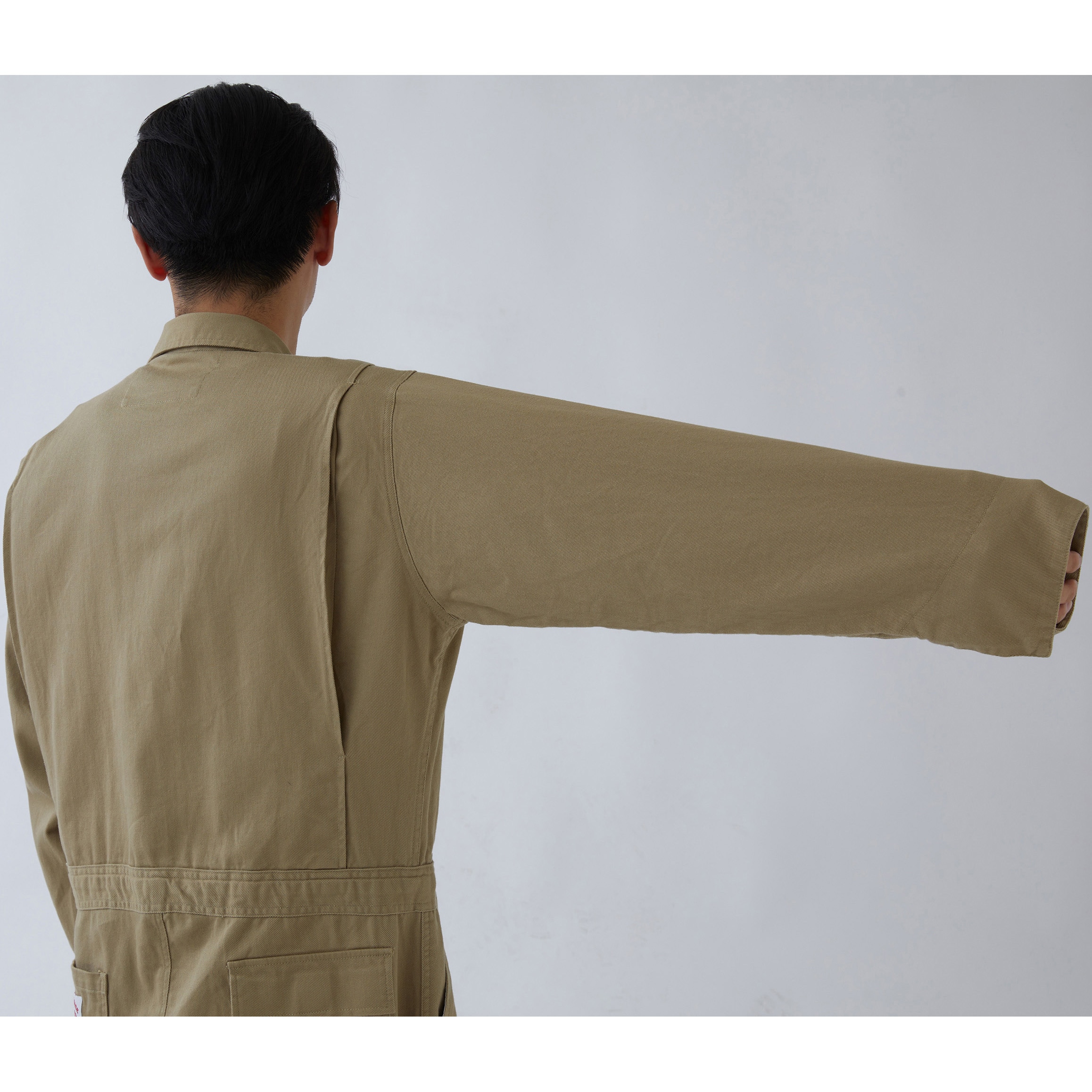 RH017 カバーオール ROUND HOUSE(ヤマタカ) カーキ色 サイズ3L RH017