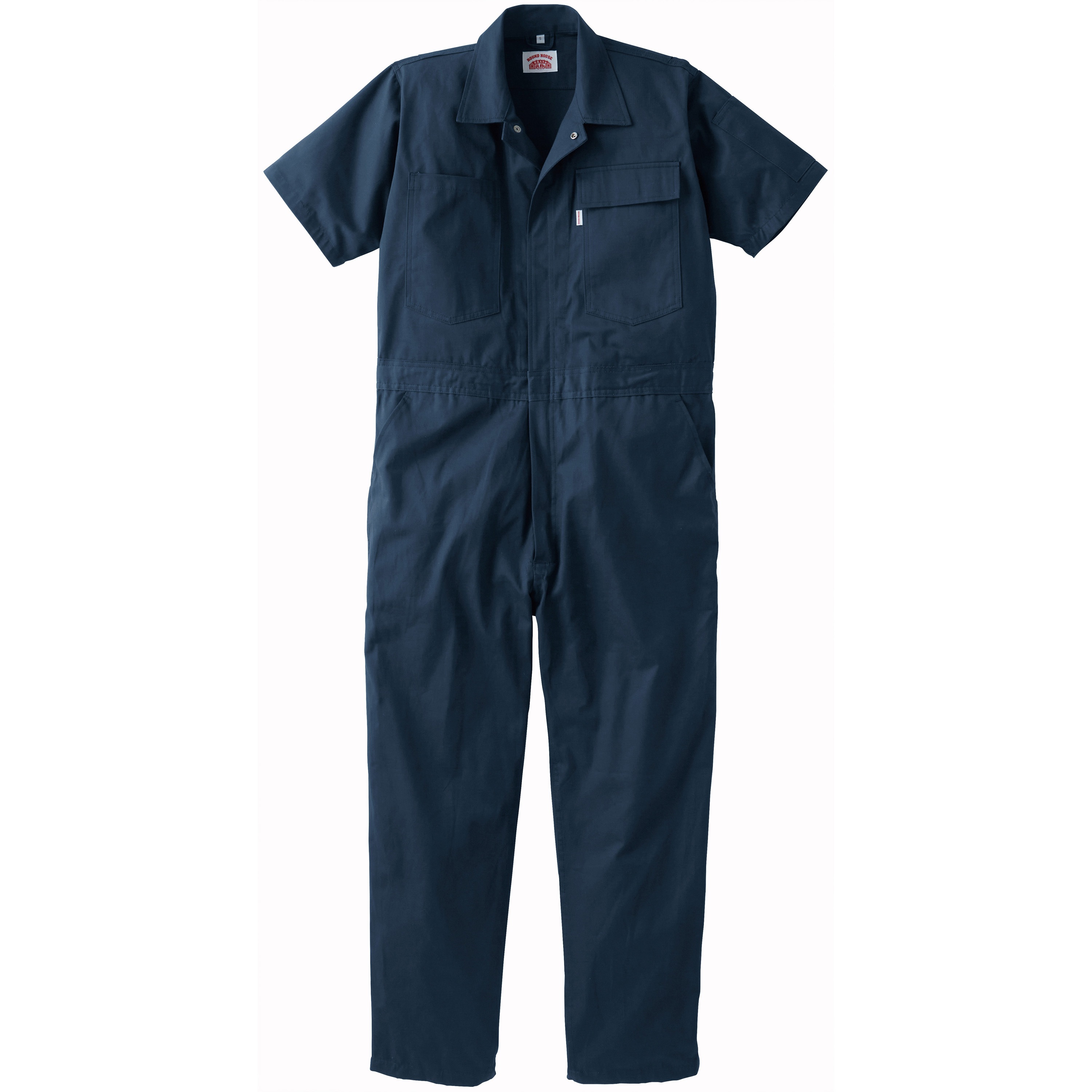 RH020 半袖カバーオール ROUND HOUSE(ヤマタカ) ネイビー色 サイズ5L