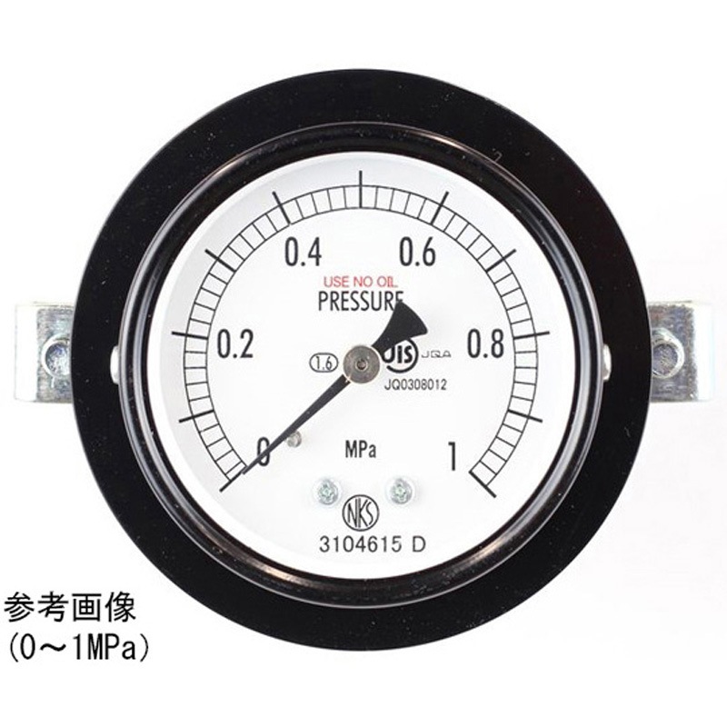AA15-121 普通形圧力計(Φ60)埋込形D枠(取付金具) AA15-121シリーズ 1個 長野計器 【通販モノタロウ】