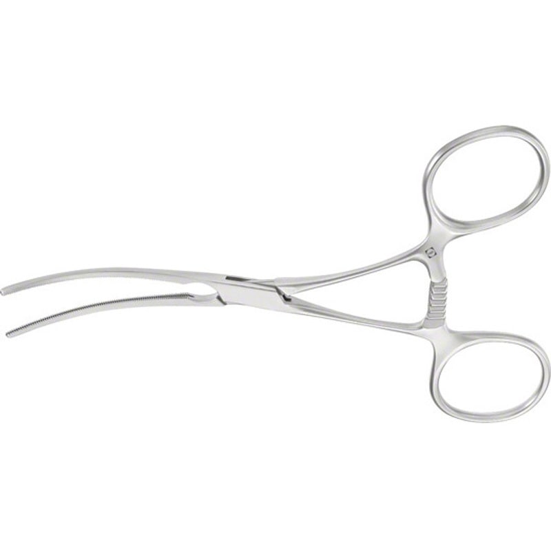 FB703R リングハンドルブルドック鉗子 クーリー FBシリーズ ビー・ブラウンエースクラップ 無外傷性 曲 12.5cm