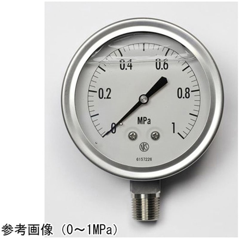 GV42-193 グリセリン入圧力計(100Φ) GV42-193シリーズ 1個 長野計器 【通販モノタロウ】