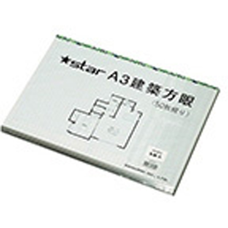 KA323 スター建築方眼 ブルー 桜井 1包(5冊×50枚) KA323