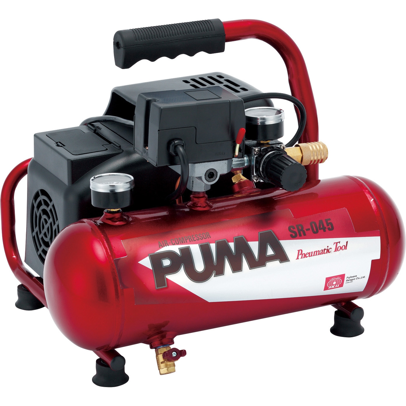 SR-L04SPT-01 エアーコンプレッサー SK11 オイルレス タンク容量4L