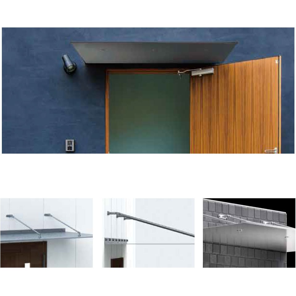 SH-G091190-SB シンプル庇 日本化学産業 出幅910mmひさし長さ1900mm SH