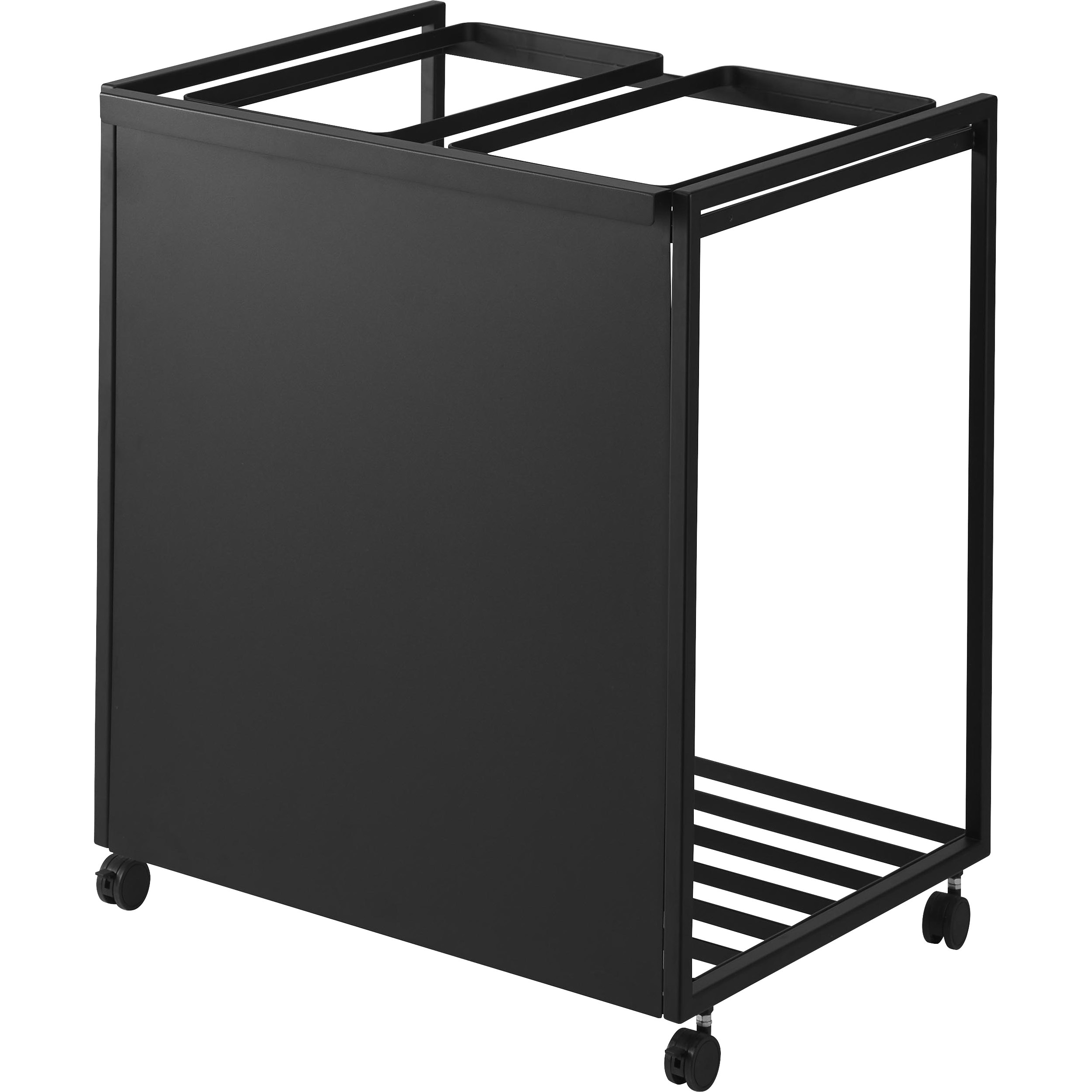 1825 目隠し分別ダストワゴン タワー 45L 2分別 山崎実業 本体(フレーム) ブラック色 10,395円