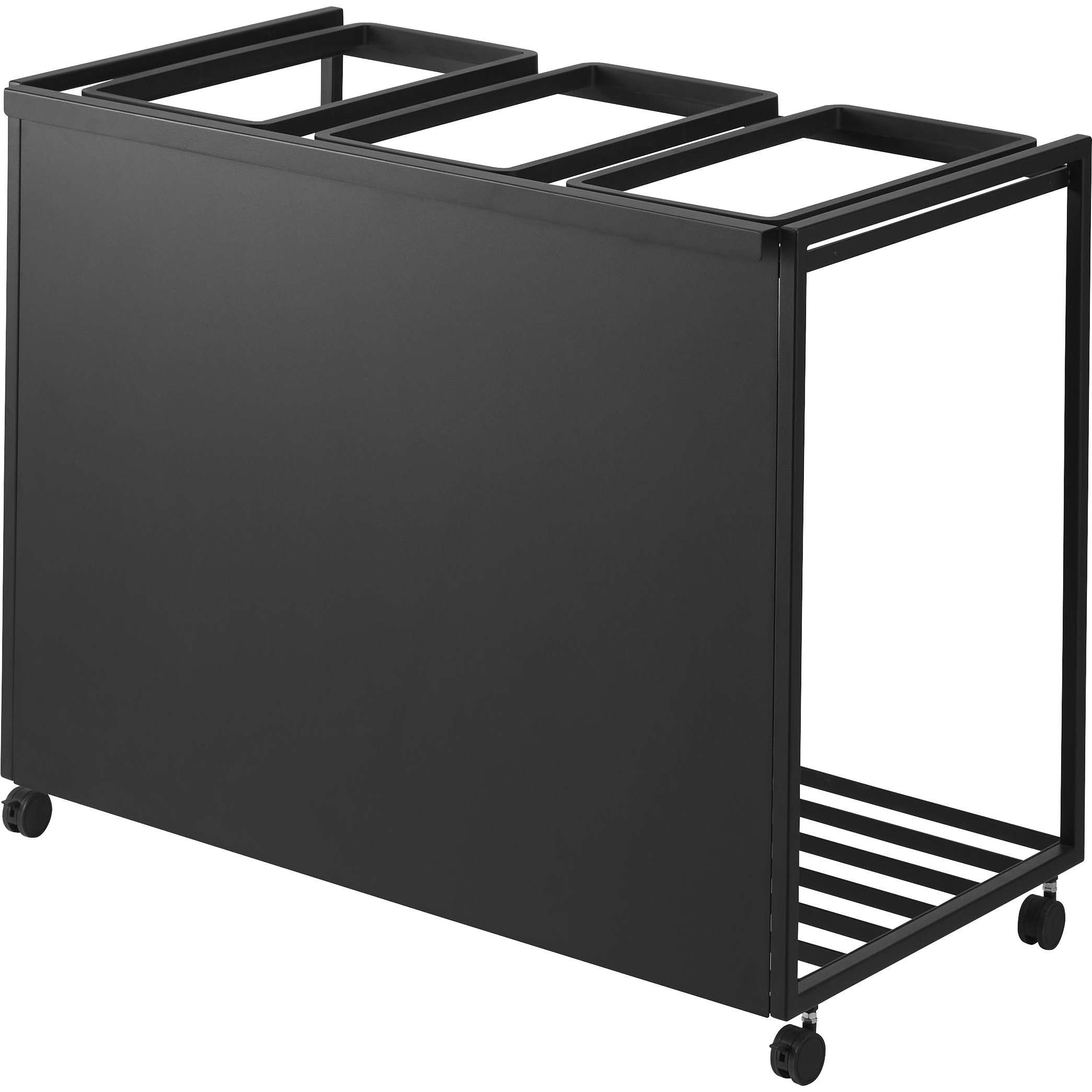 1827 目隠し分別ダストワゴン タワー 45L 3分別 山崎実業 本体