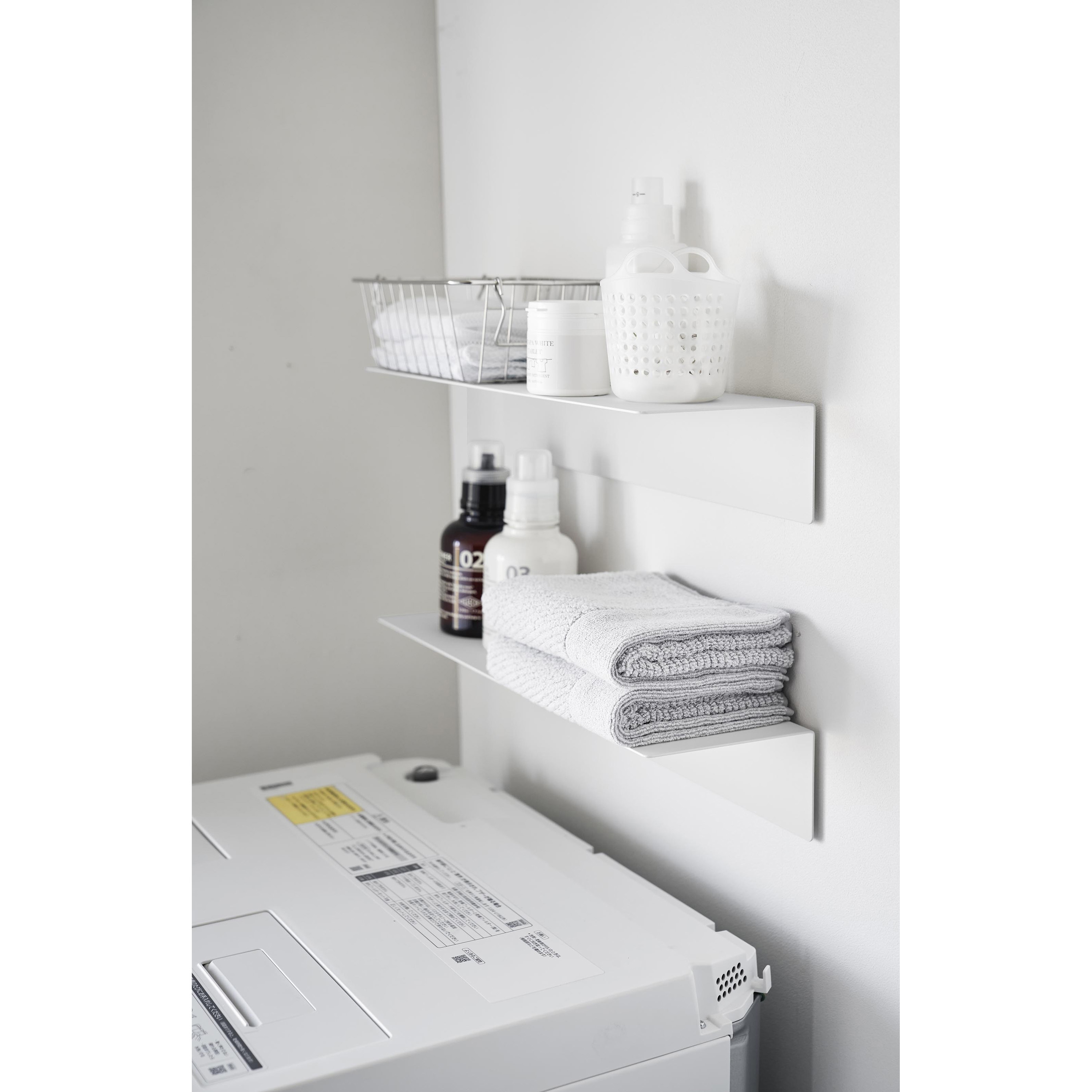 最終価格　ウォールラック　白　美品 楽天市場】ウォールシェルフ 白（横幅（cm）横幅：50 ～ 59.9cm