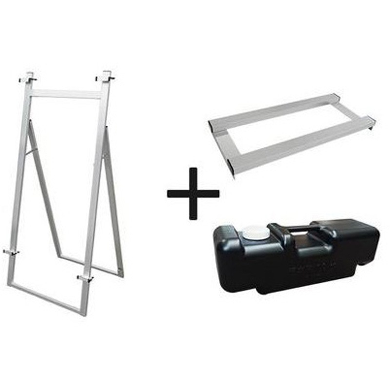 AFEZ600-3SET アルミフリーイーゼル ウエイトアーム・水タンクセット 常磐精工 幅600mm高さ1475mm  AFEZ600-3SET