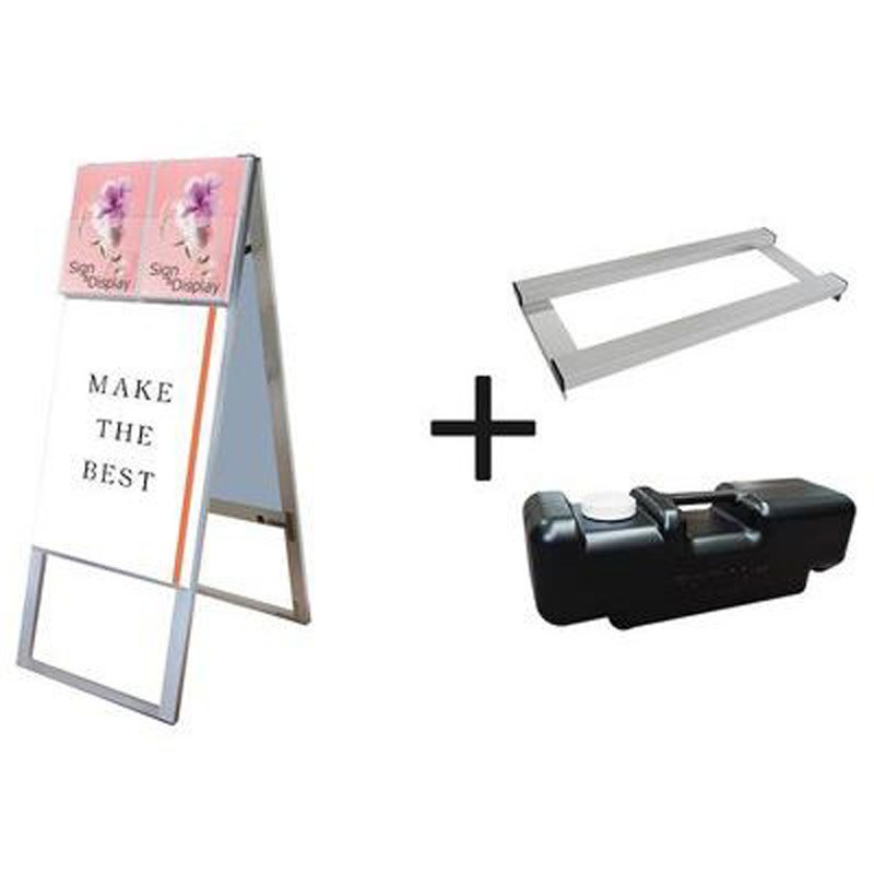 KCSKD-A2R-3SET カタログケーススタンド看板 Dタイプ 常磐精工 シルバー色 サイズA2  KCSKD-A2R-3SET