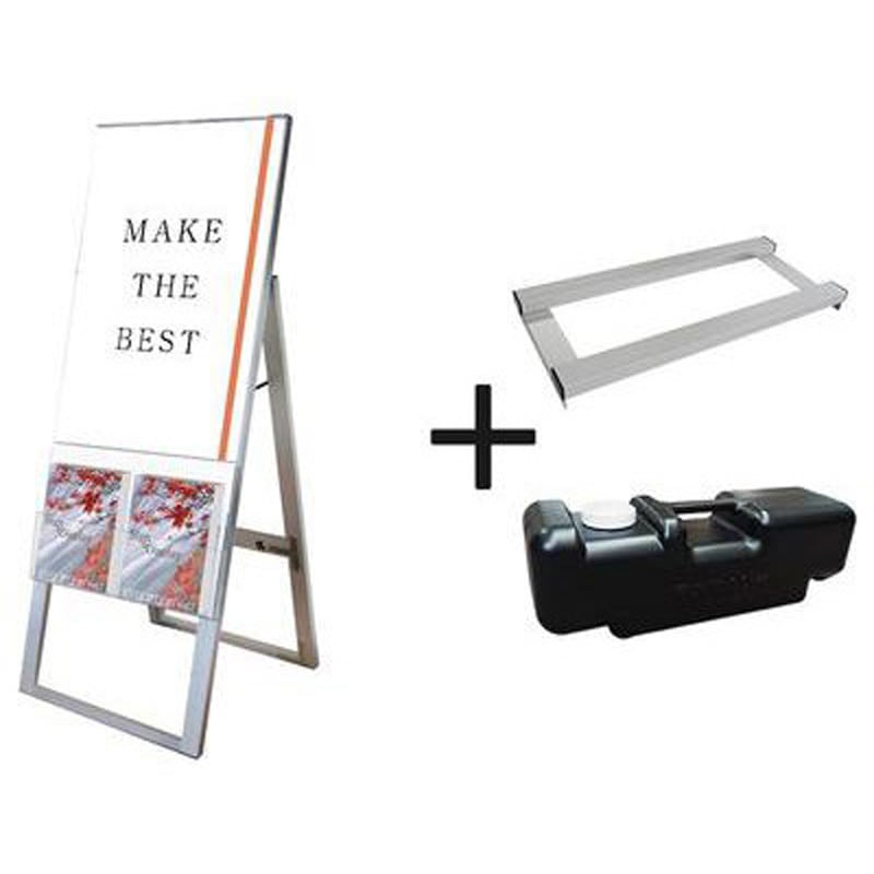 KCSKU-A2K-3SET カタログケーススタンド看板 Uタイプ 常磐精工 シルバー色 サイズA2  KCSKU-A2K-3SET