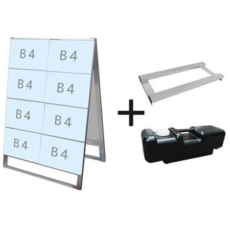 CCSK-B4Y16R-3SET カードケーススタンド看板 両面 ウエイトアーム・水タンクセット 常磐精工 規格B4 質量8.2kg 奥行620mm  CCSK-B4Y16R-3SET 38,987円