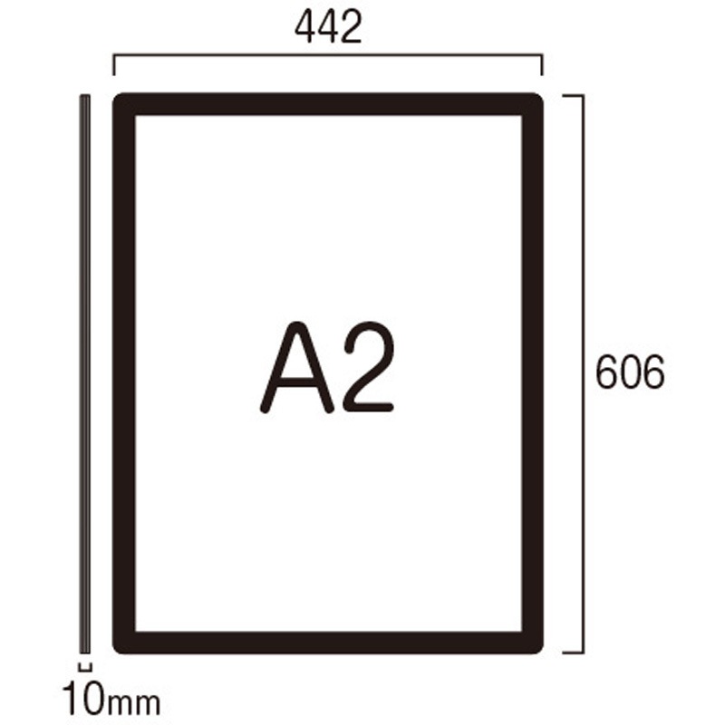 BEPPA-A2 エコポケットパネル 常磐精工 ブラック色 サイズA2  BEPPA-A2