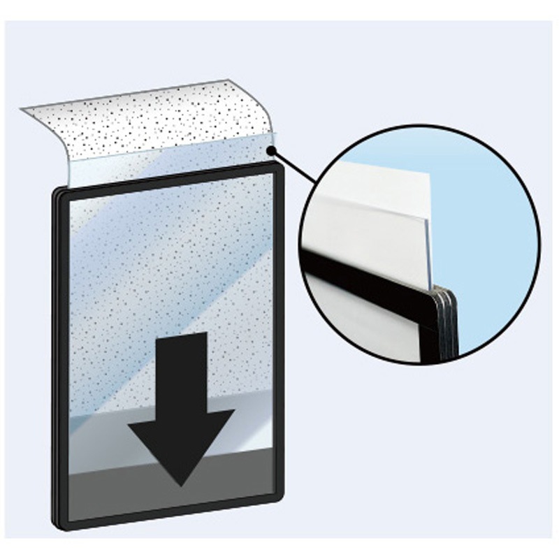 BEPPA-A2 エコポケットパネル 常磐精工 ブラック色 サイズA2  BEPPA-A2