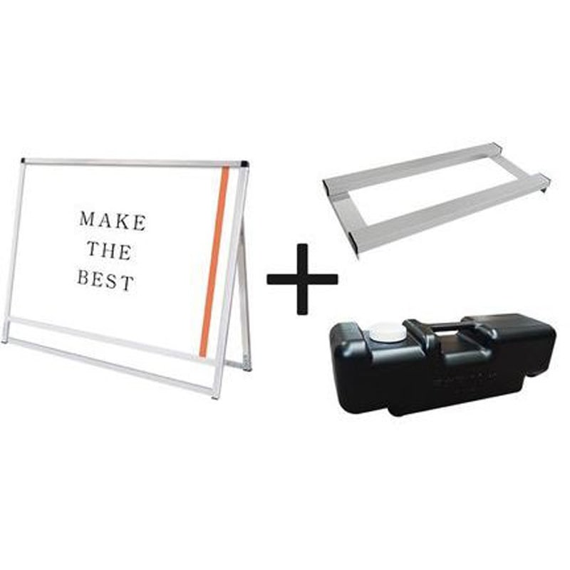 VASKAC-B1YLK-3SET バリウススタンド看板 B1横ロウ片面 ウエイトアーム・水タンクセット 1台 常磐精工 【通販モノタロウ】