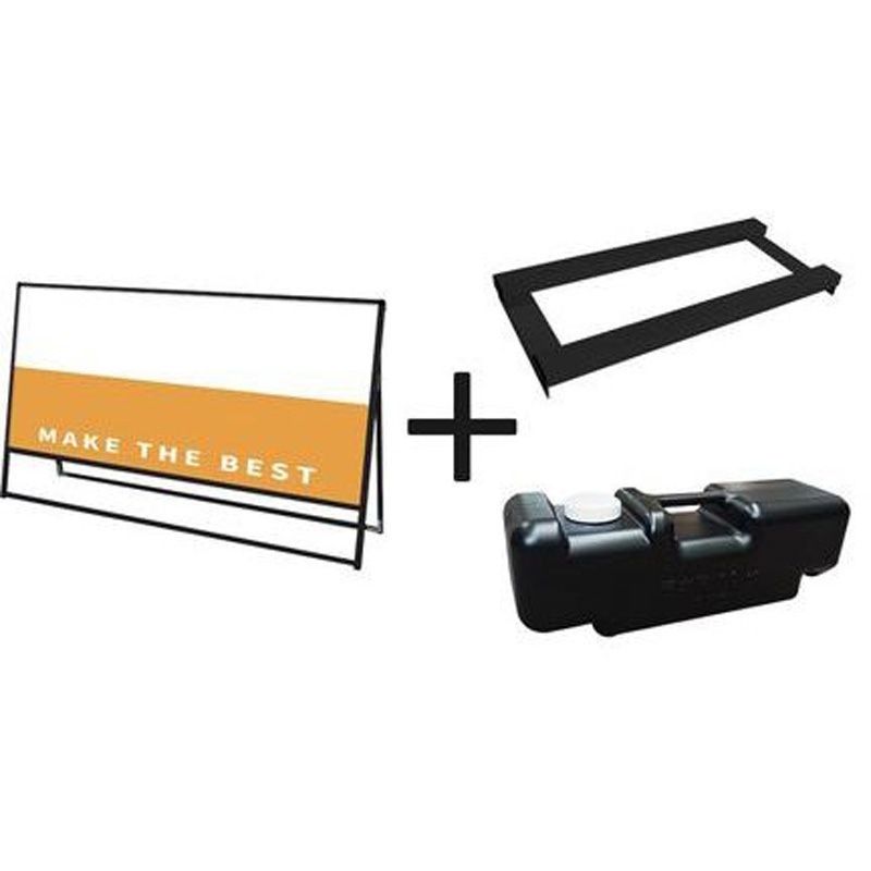 BVASKAP-1800X900K-3SET ブラックバリウススタンド看板 アルミ複合板 片面 ウエイトアーム・水タンクセット 1台 常磐精工 【通販モノタロウ】 29,585円