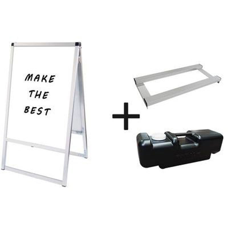 VASKWB-A1R-3SET バリウススタンド看板 ホワイトボード 常磐精工 面板寸法A1(594×841)mm幅630mm  VASKWB-A1R-3SET 25,145円